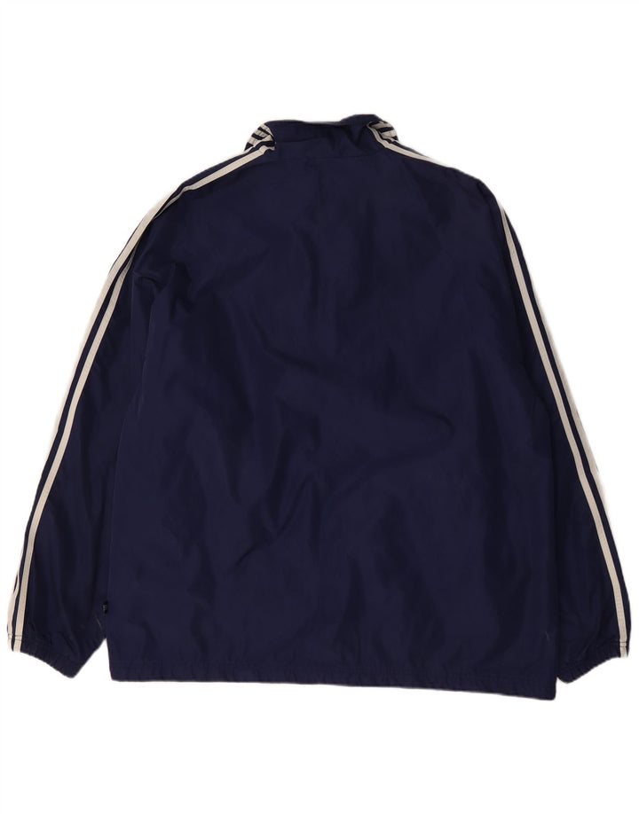Giacca a vento da uomo Adidas UK 44/46 Large Blu Navy in poliammide