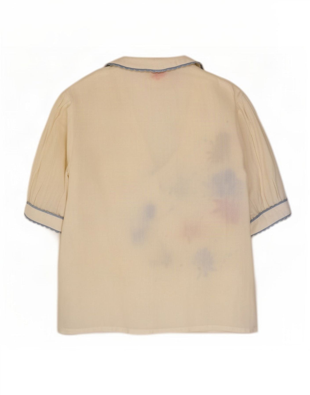 Camicetta da donna vintage Top IT 44 floreale bianco medio