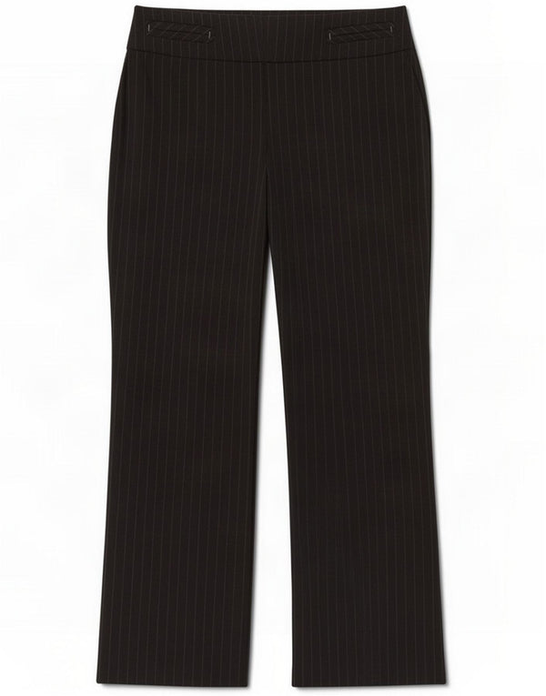 Pantaloni casual da donna Marks & Spencer UK 16 Large W34 L30 Gessato grigio