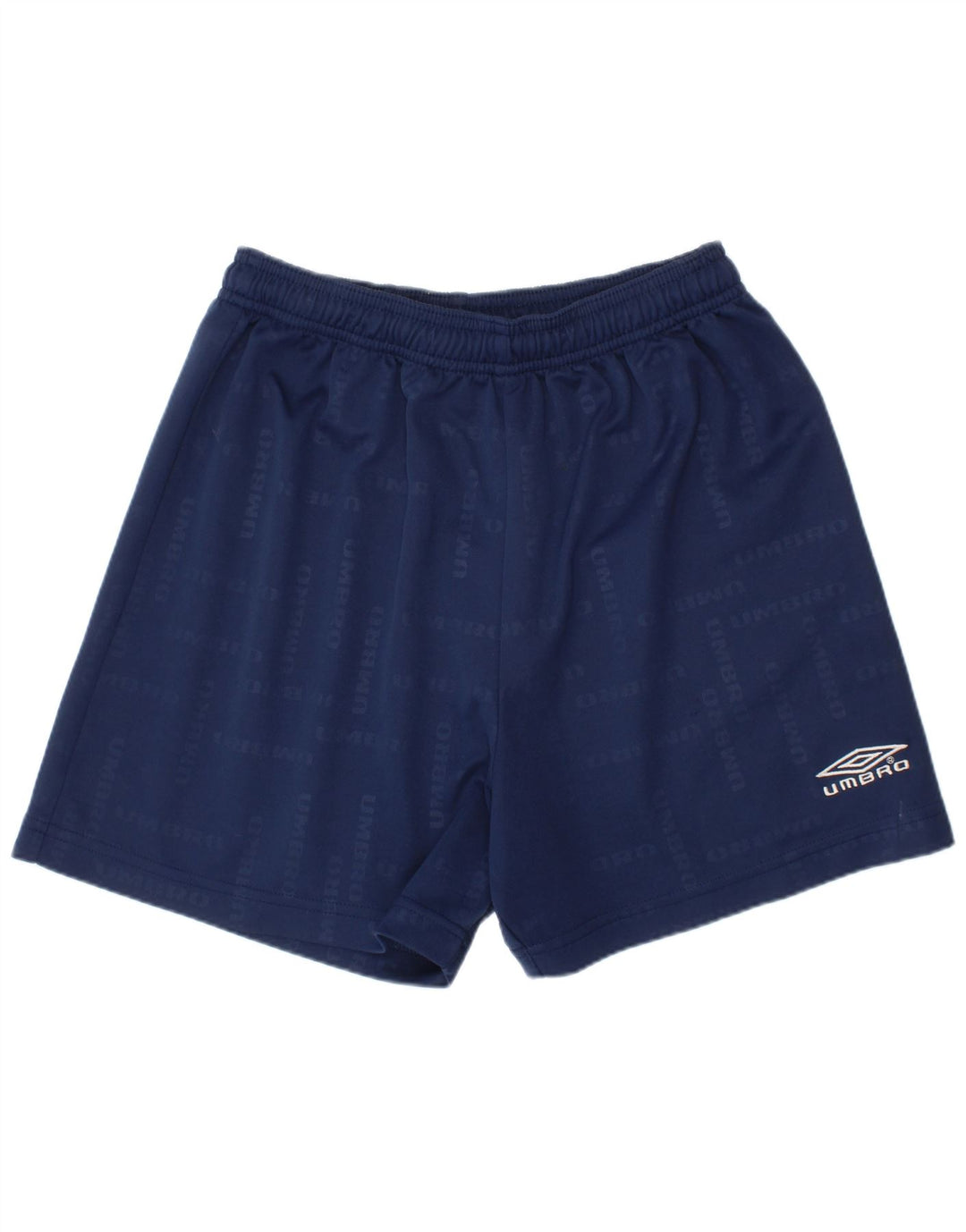 Pantaloncini sportivi grafici da ragazzo UMBRO 13-14 anni in poliestere blu navy