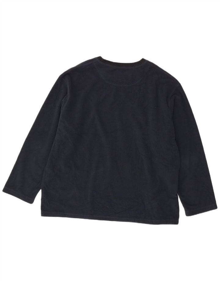 Maglione in pile Marks & Spencer da uomo blu Harbour 2XL poliestere blu navy