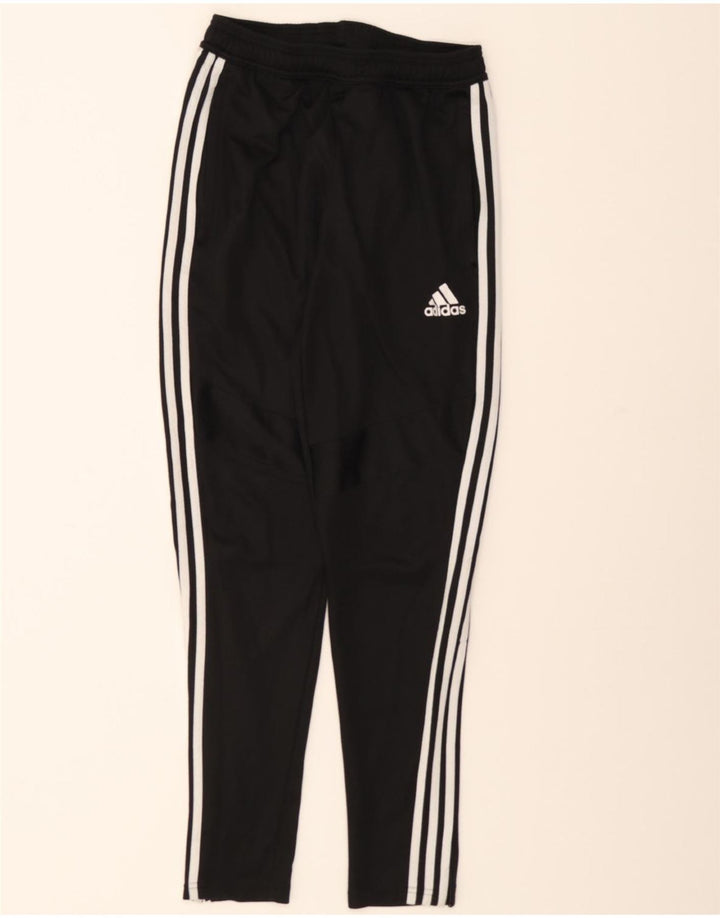 ADIDAS Womens Tracksuit Trousers UK 10 Small  Black Polyester Vintage Adidas and Second-Hand Adidas from Messina Hembry 