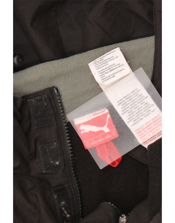 Giacca a vento Puma da uomo con pullover con cappuccio UK 42 XL poliestere nero