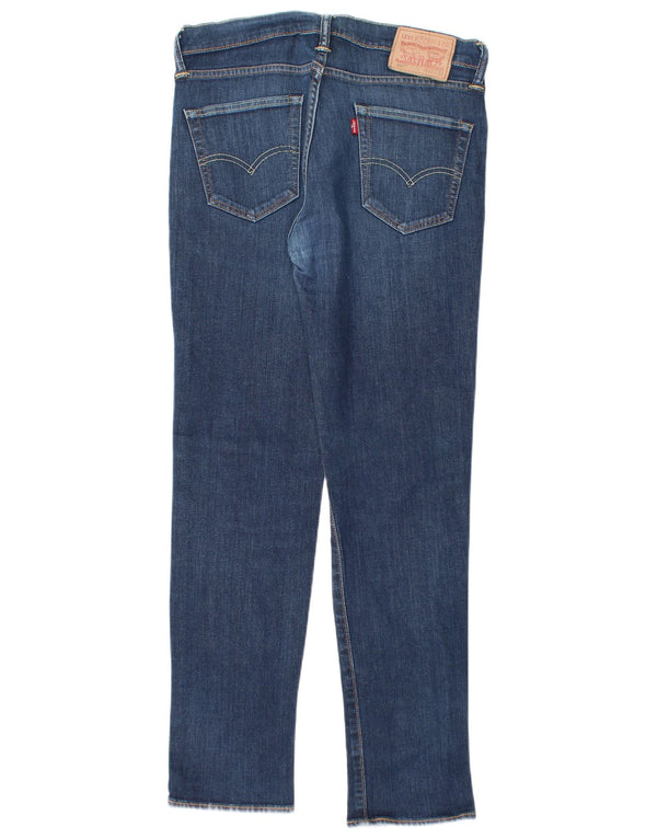 Levi's Uomo 511 Slim Jeans W32 L32 Cotone Blu