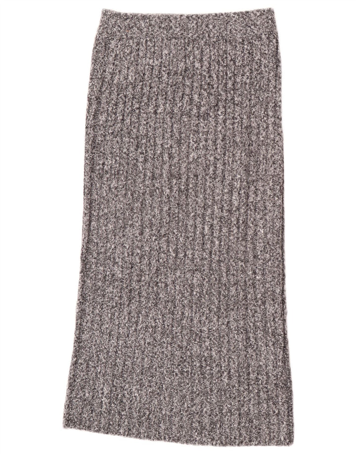 Gonna lunga in maglia da donna Zara piccola W26 poliestere grigio