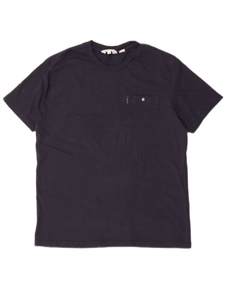 T-shirt da uomo BEN SHERMAN Top in cotone blu navy medio