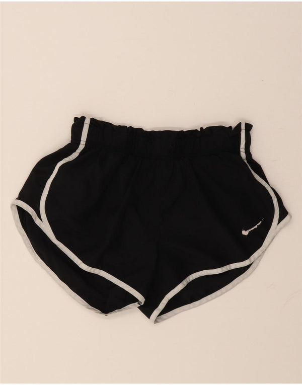 Pantaloncini sportivi Nike da donna Dri Fit UK 14 medio nero poliestere