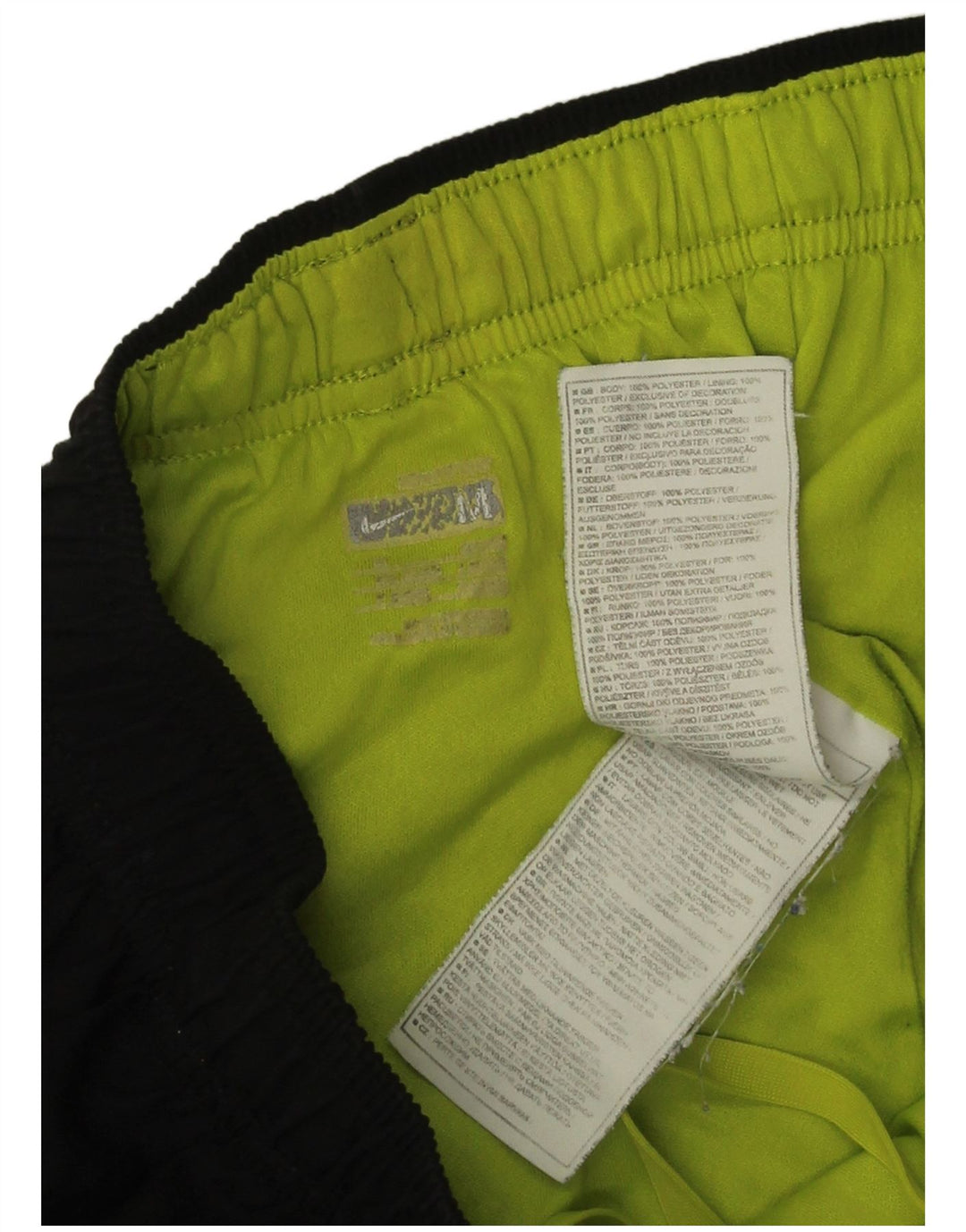 Pantaloncini sportivi Nike da uomo medio nero in poliestere