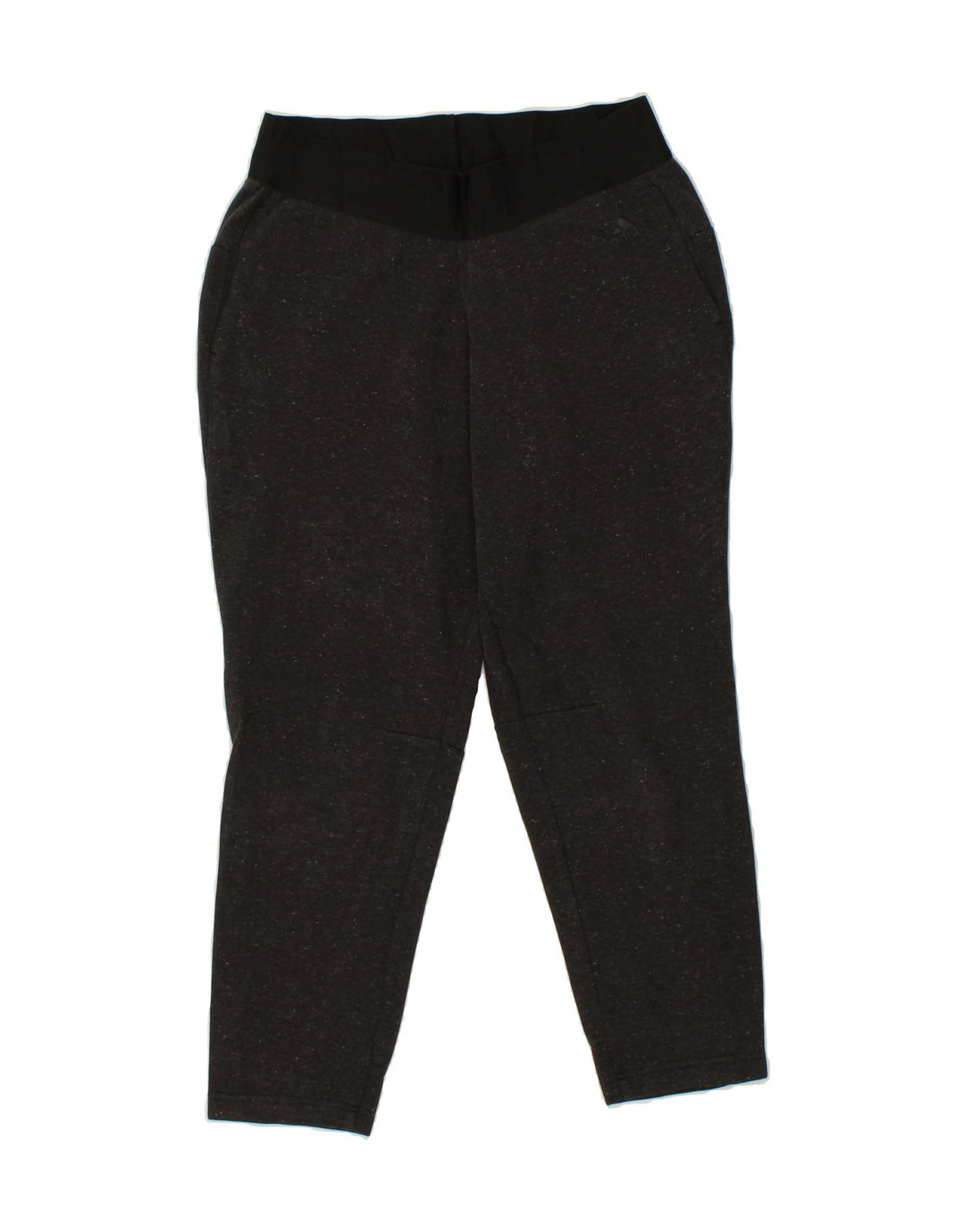ADIDAS Womens Tracksuit Trousers UK 14 Large  Grey Flecked Vintage Adidas and Second-Hand Adidas from Messina Hembry 