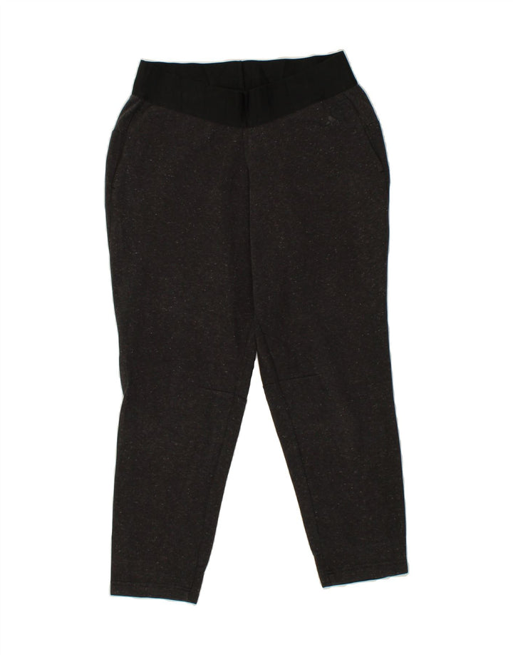 ADIDAS Womens Tracksuit Trousers UK 14 Large  Grey Flecked Vintage Adidas and Second-Hand Adidas from Messina Hembry 