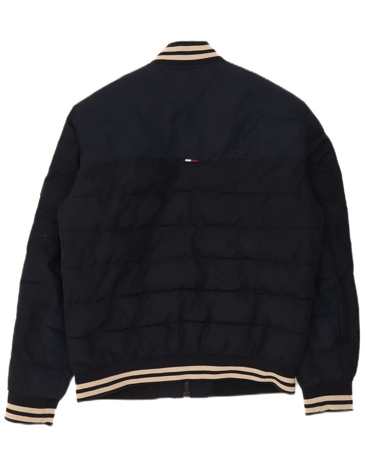 Giacca imbottita da uomo Tommy Hilfiger UK 38 poliestere medio blu navy