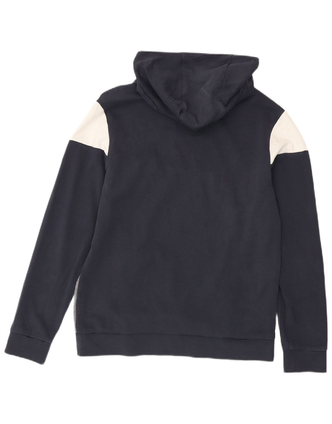 Felpa con cappuccio grafica da uomo Hugo Boss, cotone color block medio blu navy