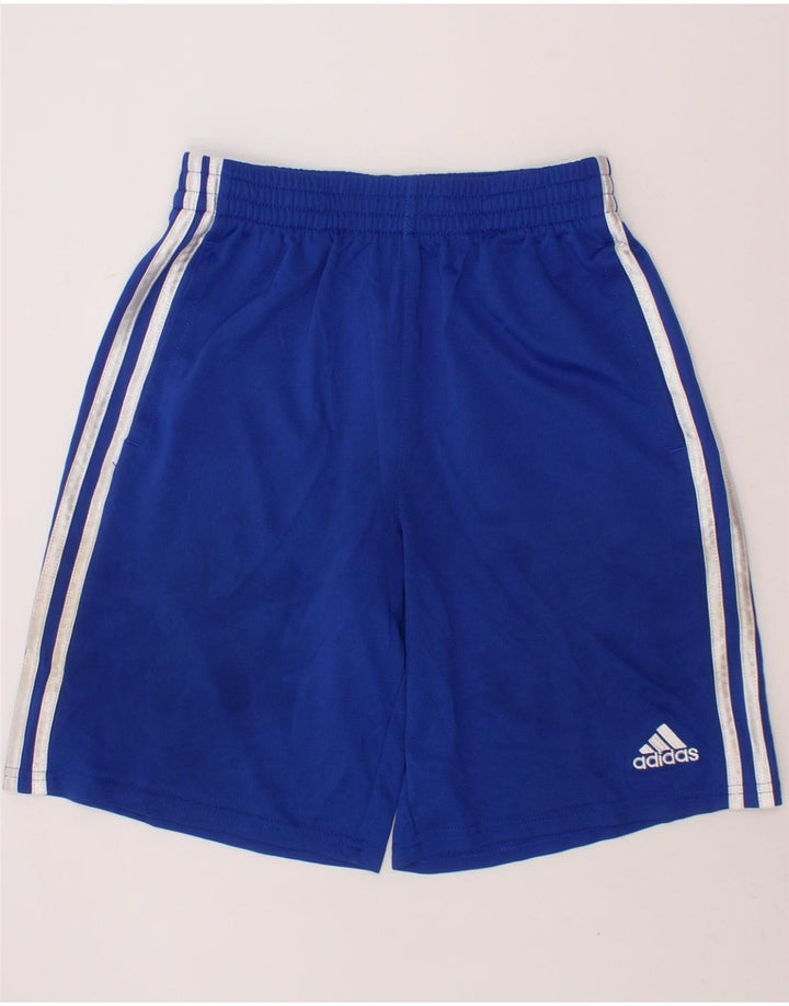 ADIDAS Boys Sport Shorts 10-11 Years Medium Blue Polyester Vintage Adidas and Second-Hand Adidas from Messina Hembry 