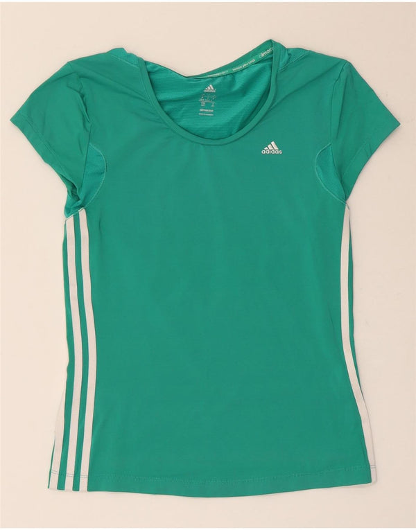 Maglietta Adidas Climacool da donna Top UK 8/10 piccola verde