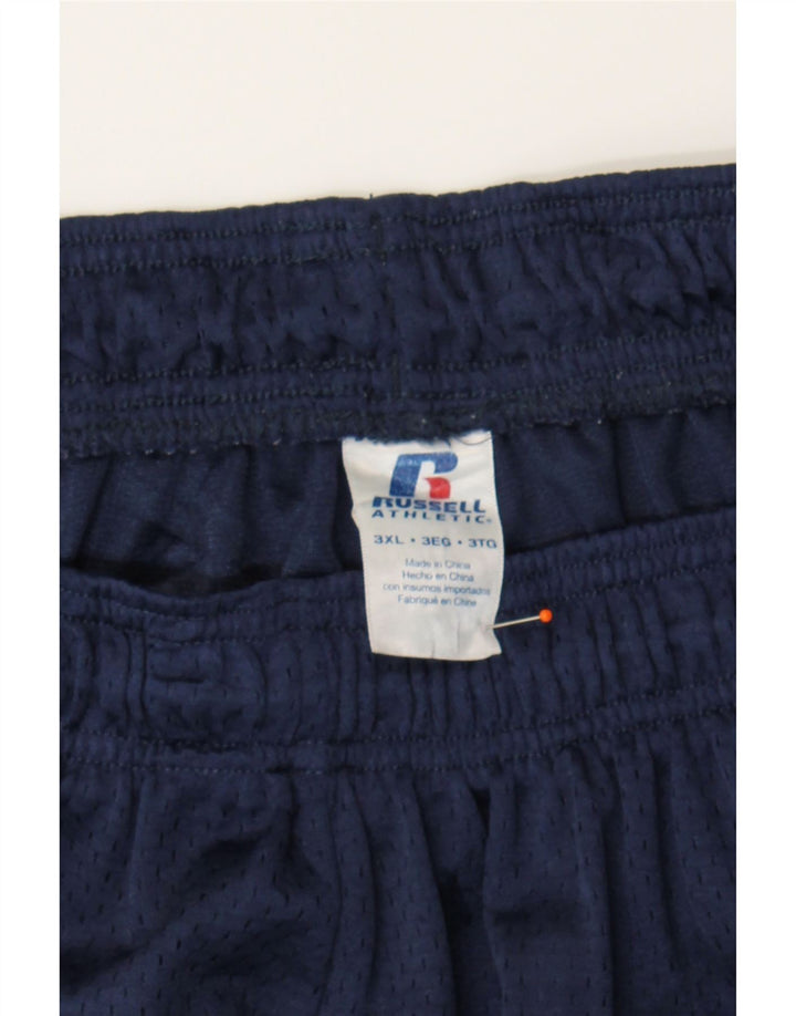 RUSSELL ATHLETIC Mens Sport Shorts 3XL  Navy Blue Polyester Vintage Russell Athletic and Second-Hand Russell Athletic from Messina Hembry 