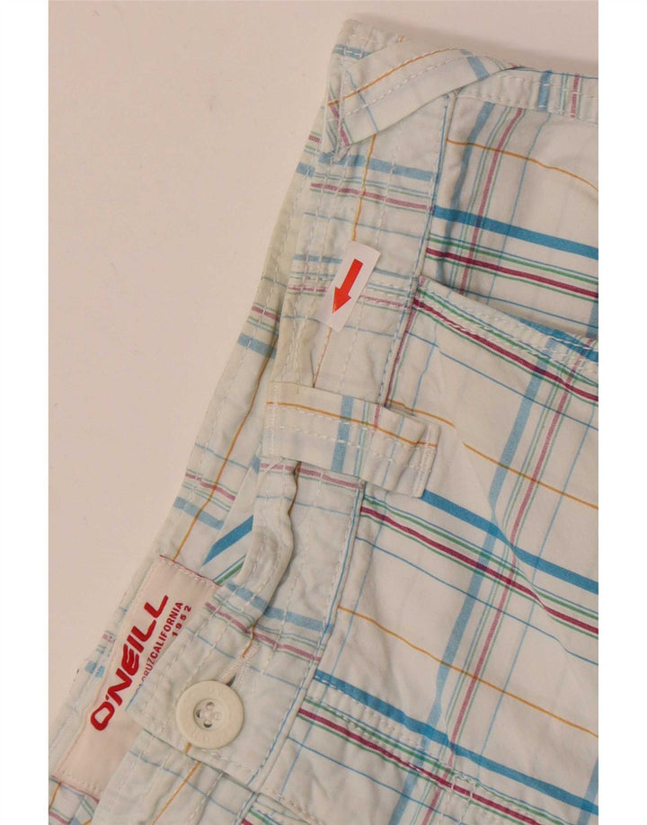 Pantaloncini cargo da uomo O'Neill W34 cotone a quadri blu grandi