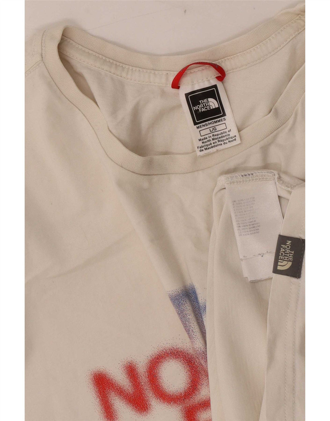 T-shirt grafica da uomo The North Face Top grande in cotone bianco