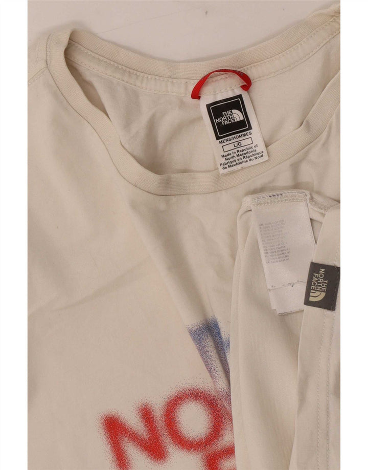 T-shirt grafica da uomo The North Face Top grande in cotone bianco