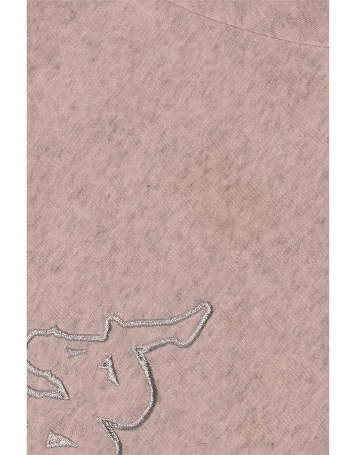 Maglione con cappuccio grafico oversize da donna KAPPA UK 10 Small Pink Colourblock