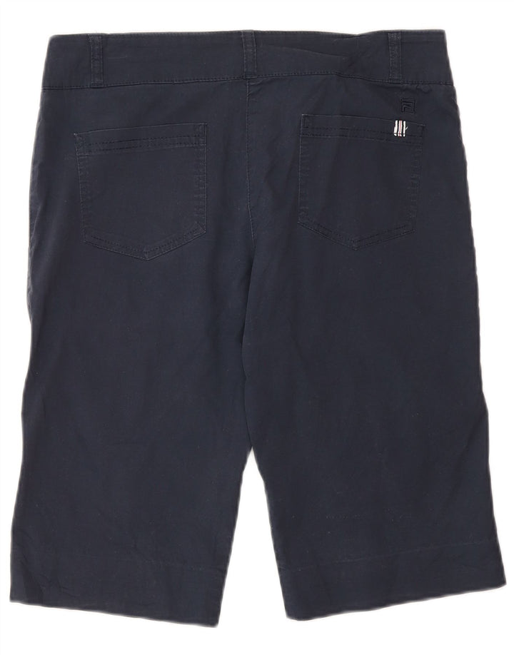 Pantaloncini chino da donna Fila IT 42 medi W30 cotone blu navy