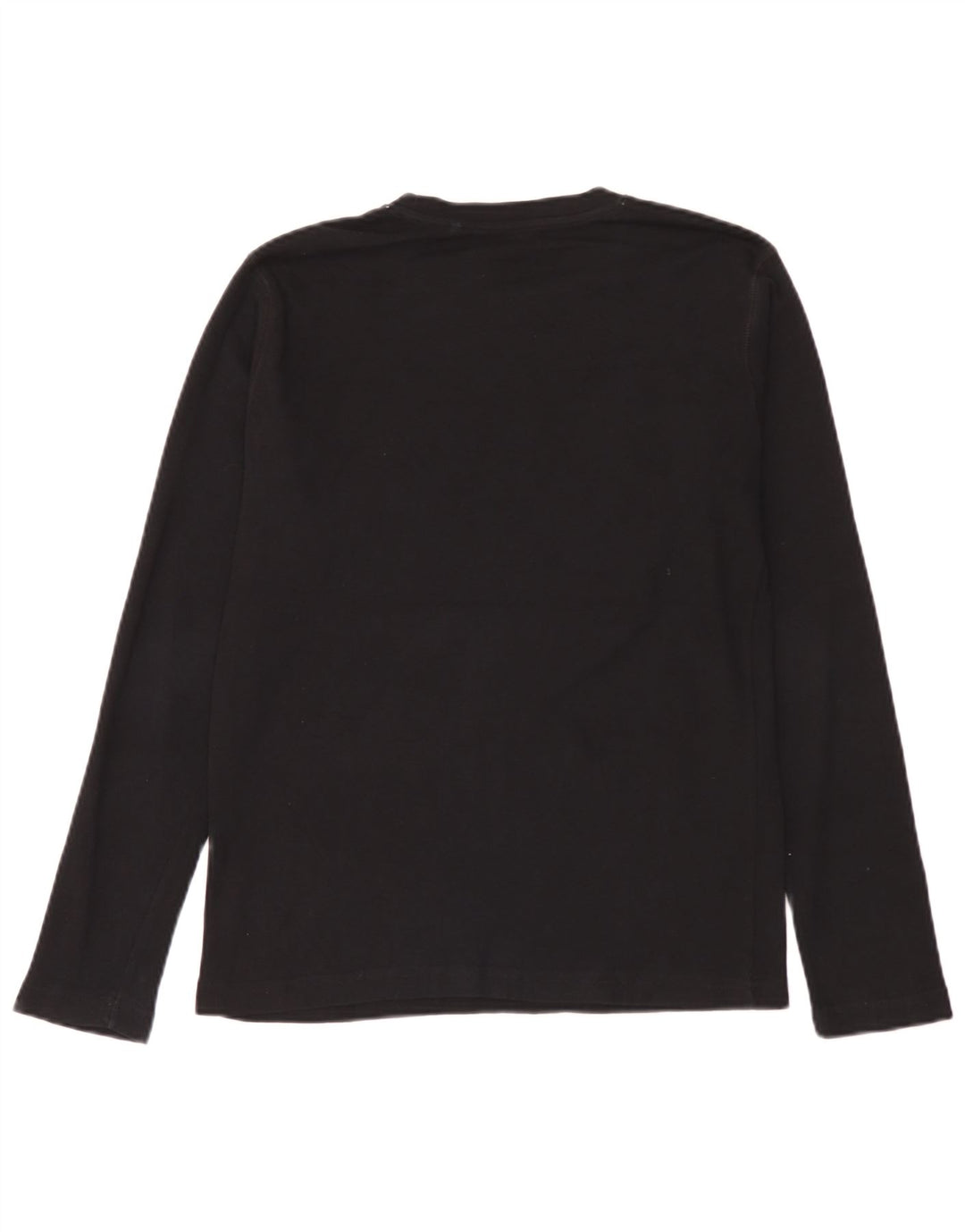 Guess Top grafico da donna a maniche lunghe UK 14 Large in cotone nero
