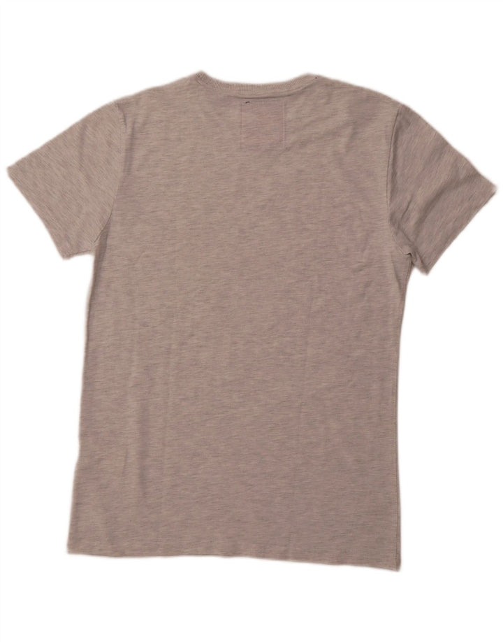 T-shirt grafica da uomo SUPERDRY Top in cotone grigio medio