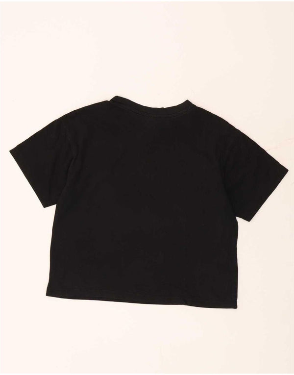 T-shirt grafica corta da donna Champion UK 10 piccola nera