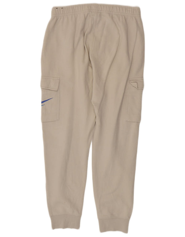 Pantaloni da tuta Nike Graphic Cargo da uomo, pantaloni da jogging, cotone bianco medio