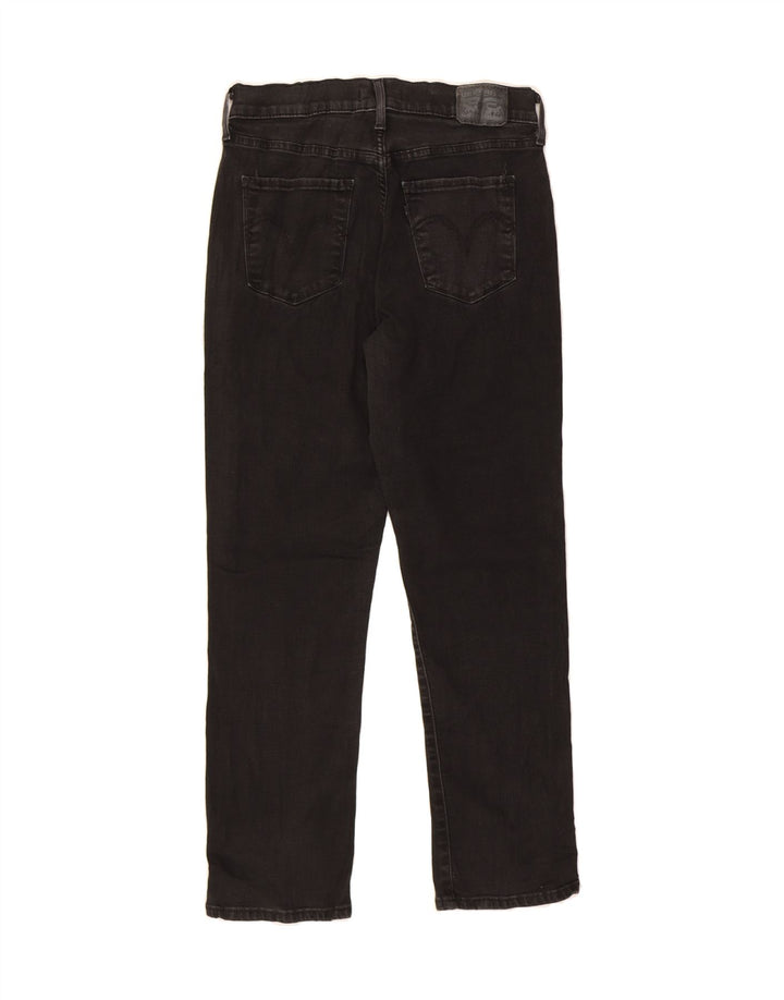 LEVI'S Womens Classic Fit Straight Jeans W28 L28 Black Cotton Vintage Levi's and Second-Hand Levi's from Messina Hembry 