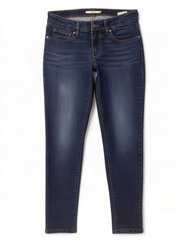 Levi's Jeans skinny 711 da donna W27 L30 Lyocell blu navy