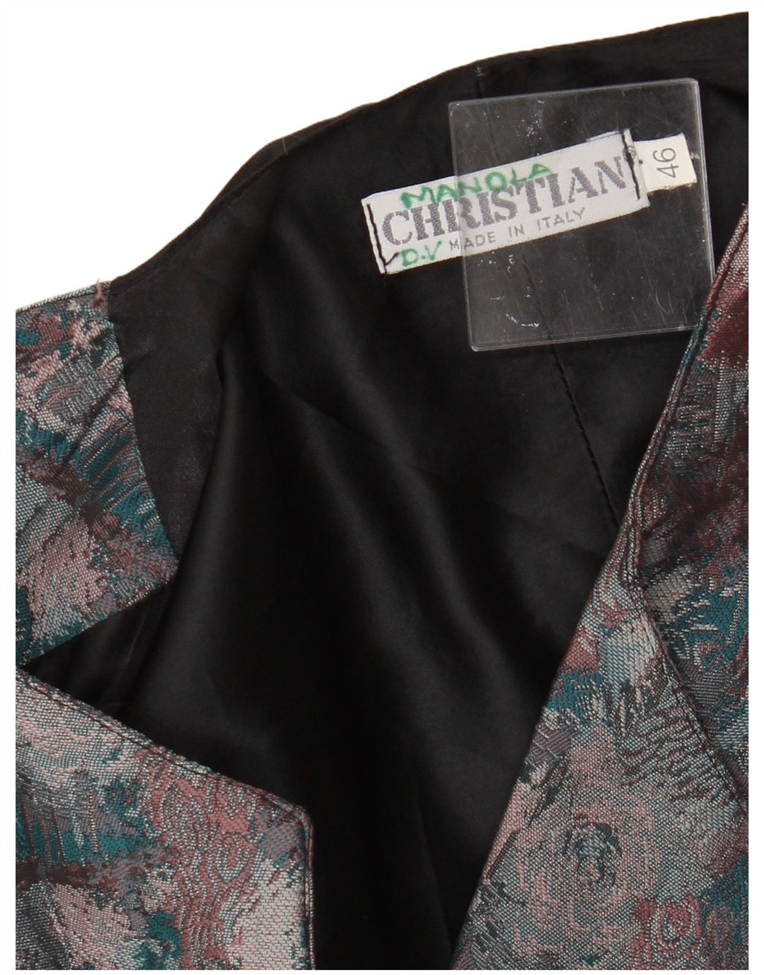 Gilet da donna Christian IT 46 grande multicolore screziato