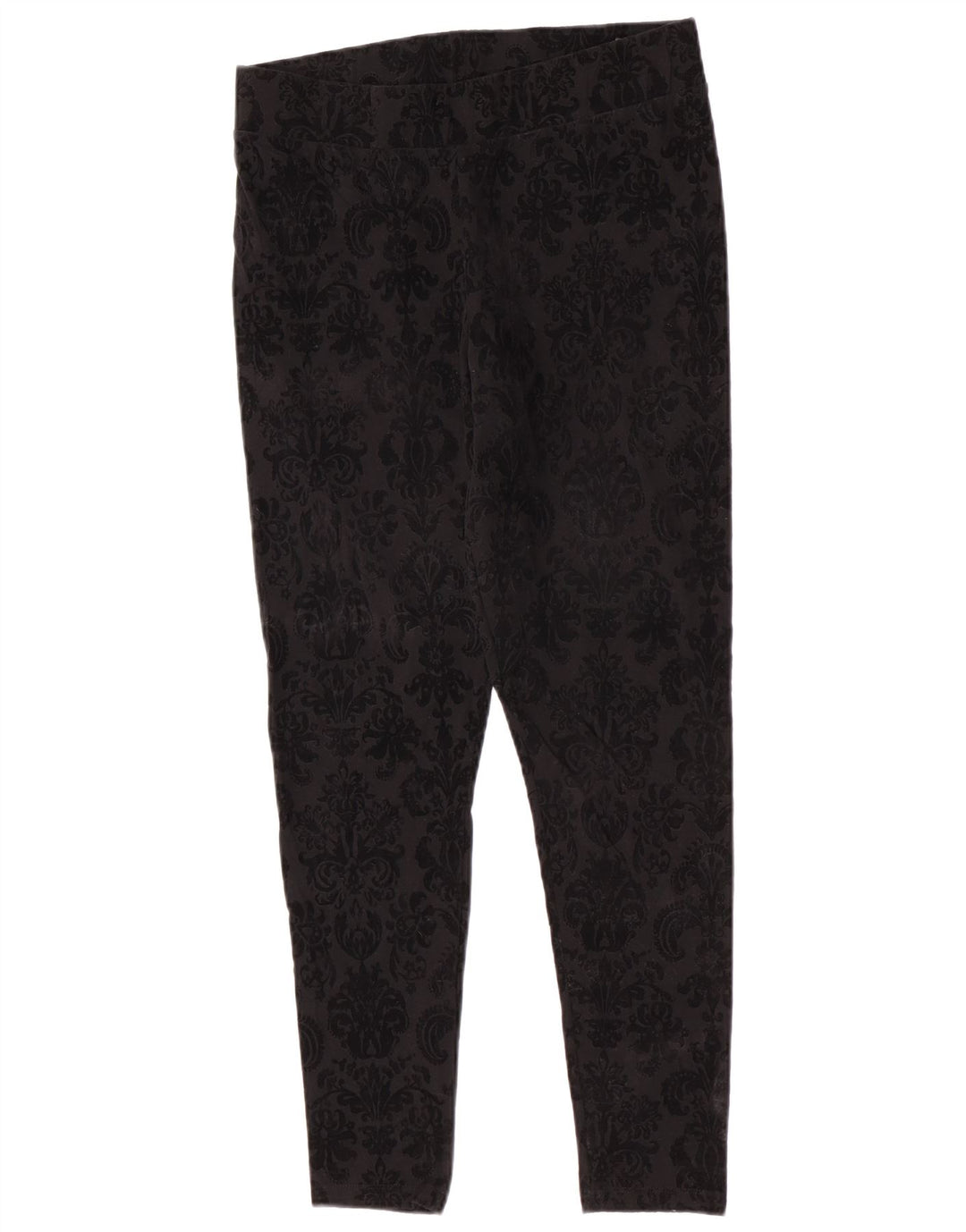 Leggings da donna Marks & Spencer UK 14 cotone Paisley nero medio