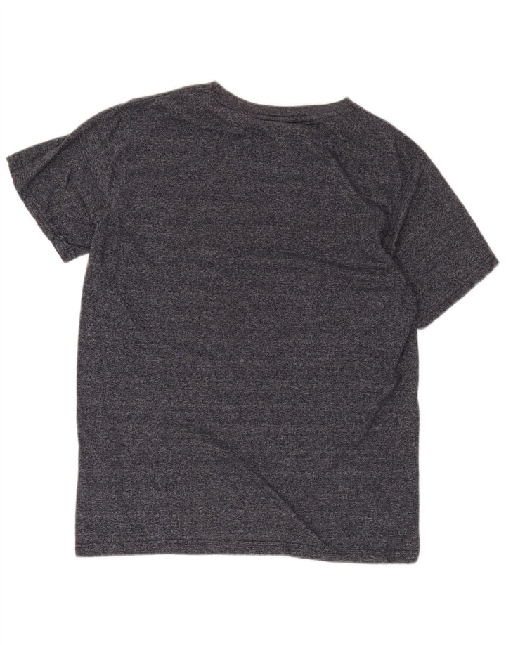 T-shirt grafica da uomo Ellesse Top in cotone chiazzato grigio medio