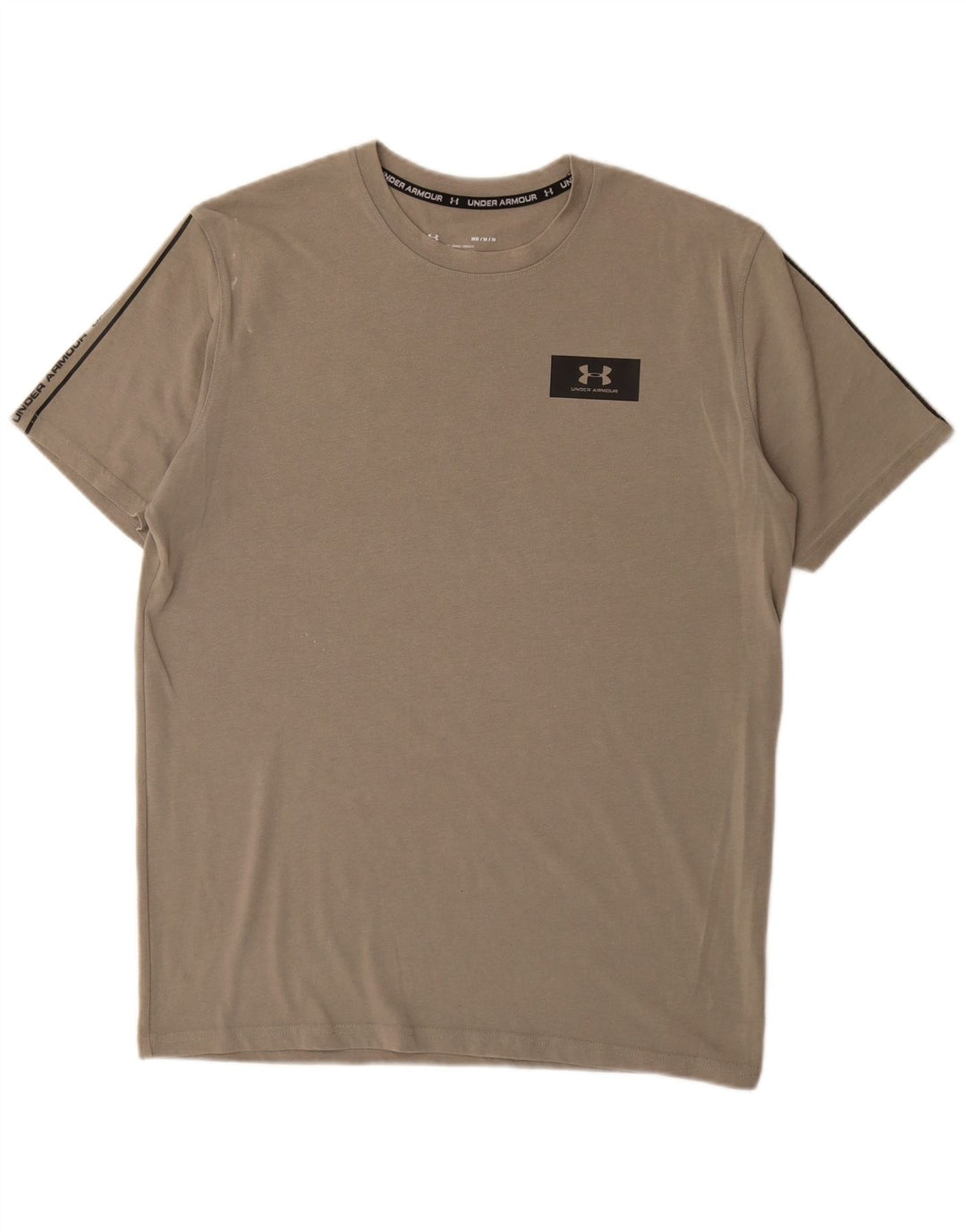 T-shirt grafica da uomo UNDER ARMOUR Heat Gear grigio medio