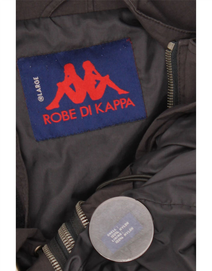 Giacca da uomo Kappa Utility UK 40 Large in nylon nero