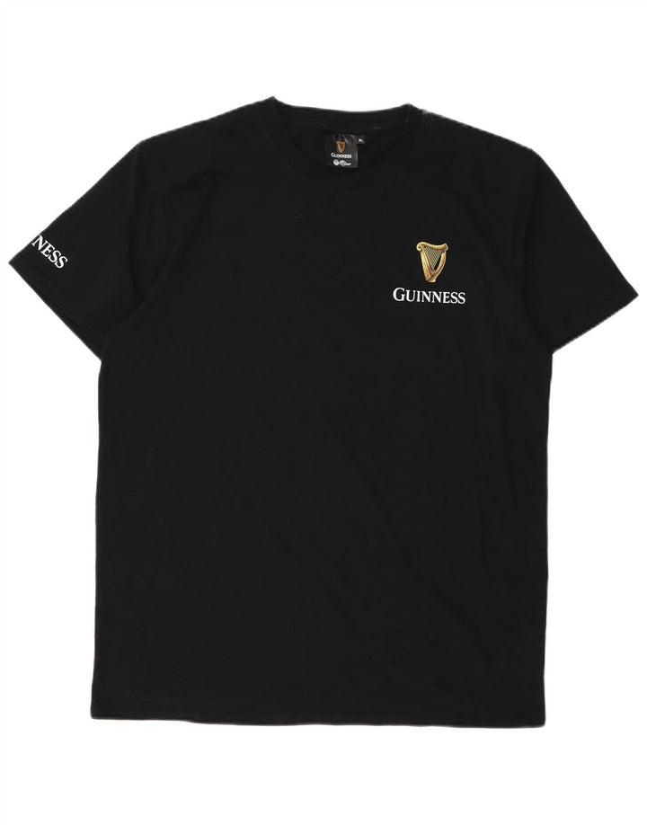 T-shirt grafica da donna Guinness Top UK 18 XL cotone nero