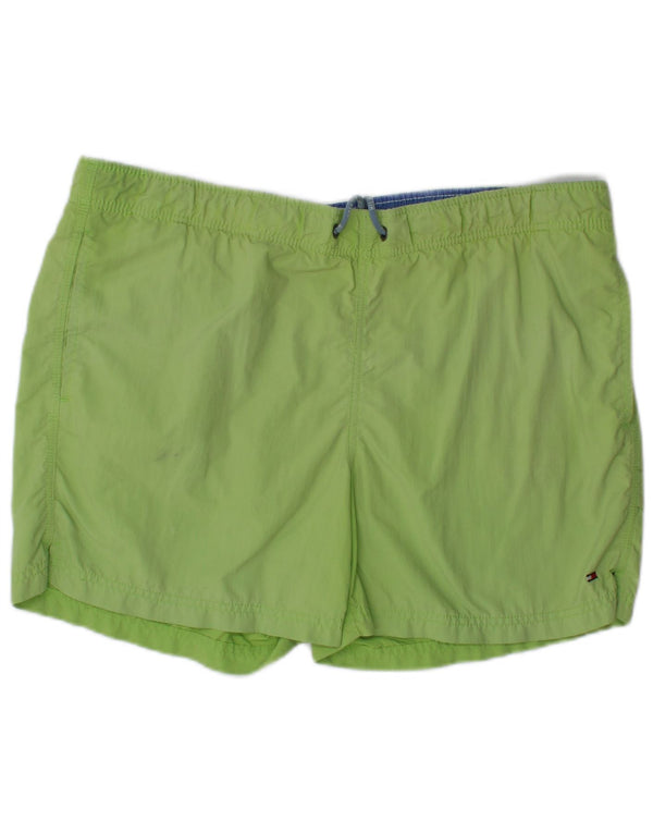 Pantaloncini da bagno da uomo Tommy Hilfiger verde medio poliestere