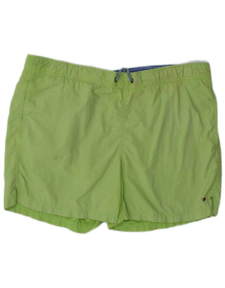 Pantaloncini da bagno da uomo Tommy Hilfiger verde medio poliestere