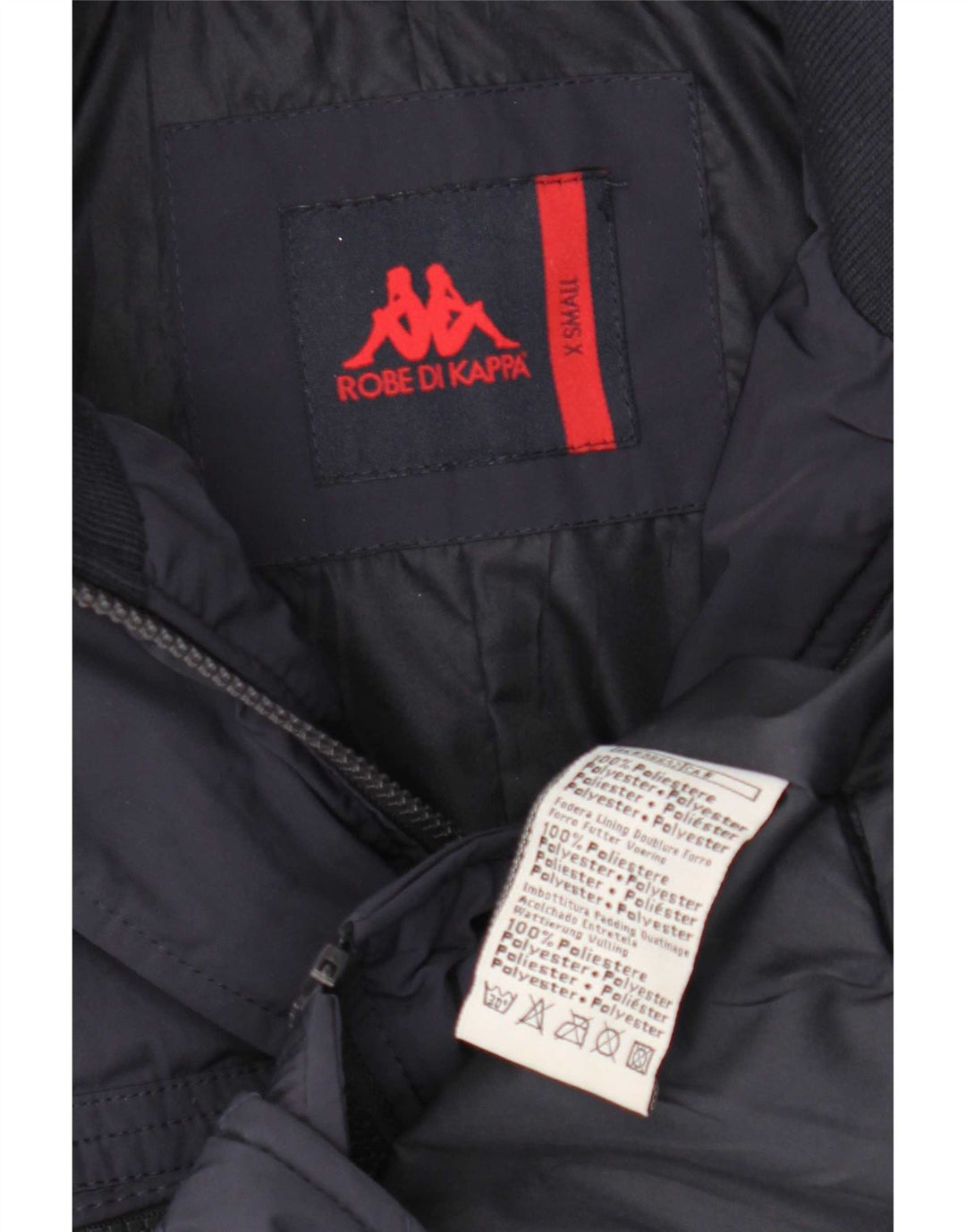 Giacca trapuntata da uomo Kappa UK 34 XS blu navy poliestere