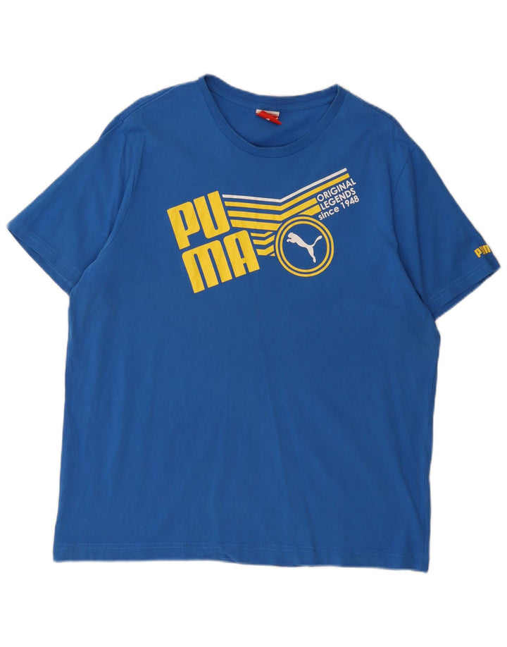 T-shirt grafica da uomo PUMA Top XL Blu