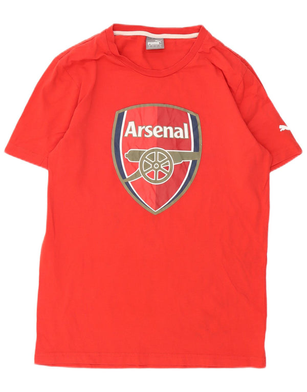Puma Mens Arsenal Graphic T-Shirt Top Small Red Cotton