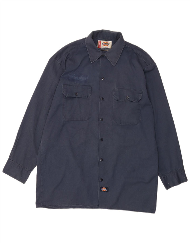 Camicia da uomo Dickies poliestere medio blu navy
