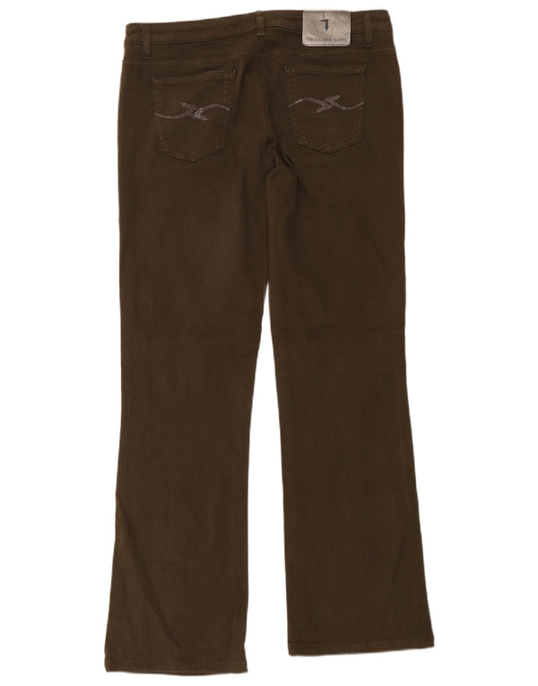 Jeans Bootcut Donna Trussardi W31 L31 Cotone Kaki