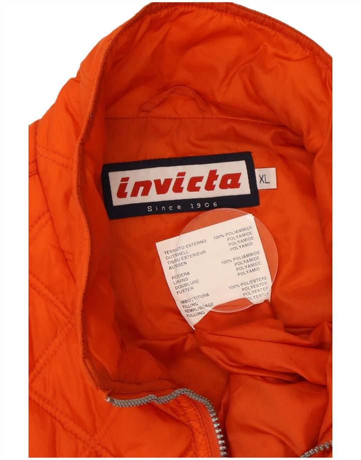 Gilet trapuntato da uomo Invicta UK 42 XL arancione poliammide