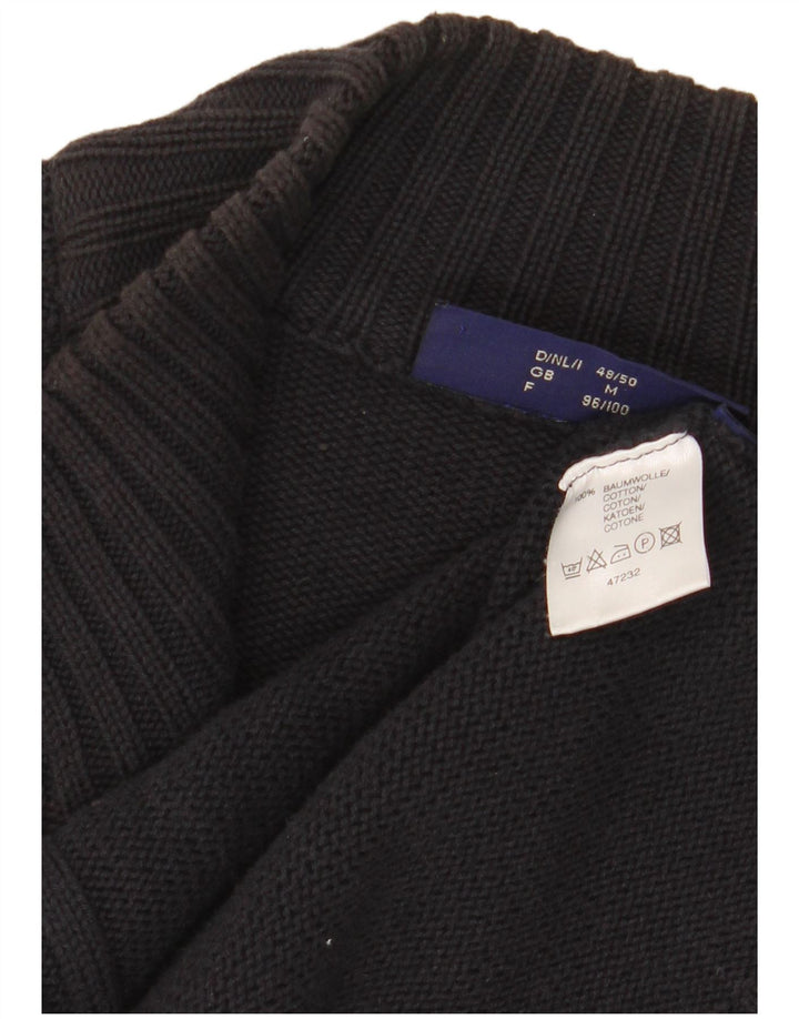 COTTON REPUBLIC Maglione cardigan da uomo in cotone blu navy medio