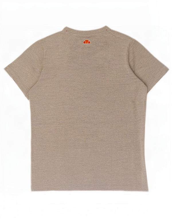 T-shirt grafica da uomo Ellesse Top in cotone chiazzato grigio piccolo