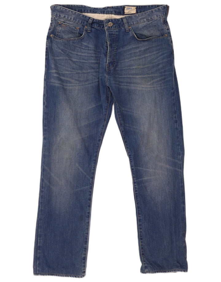 Jeans slim da uomo G-Star W38 L32 cotone blu