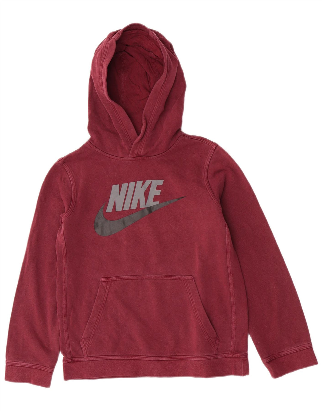 Felpa con cappuccio grafica Nike da ragazzo, 10-11 anni, cotone marrone medio medio