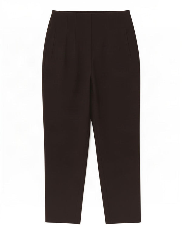 Pantaloni casual affusolati da donna Zara grandi W30 L26 poliestere nero