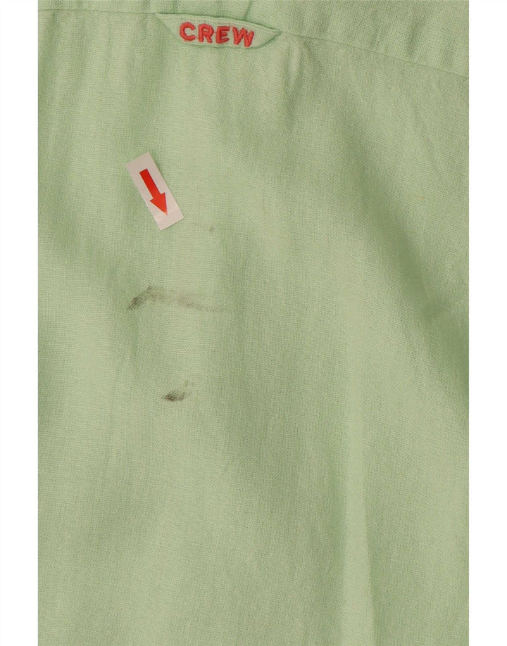 Crew Clothing Camicia da uomo in lino verde medio